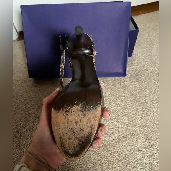 Stuart Weitzman Platform Heel Painted Snake - Picture 3 of 3